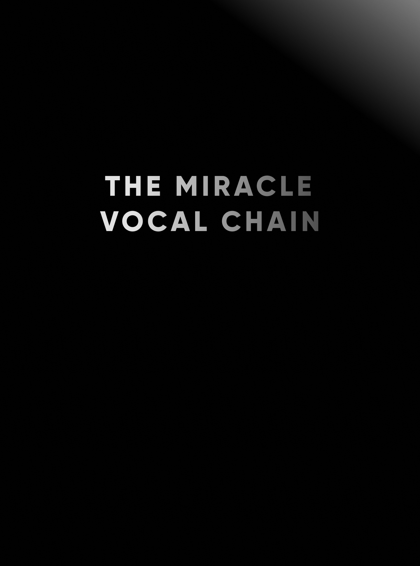 The Miracle Vocal Chain Logo